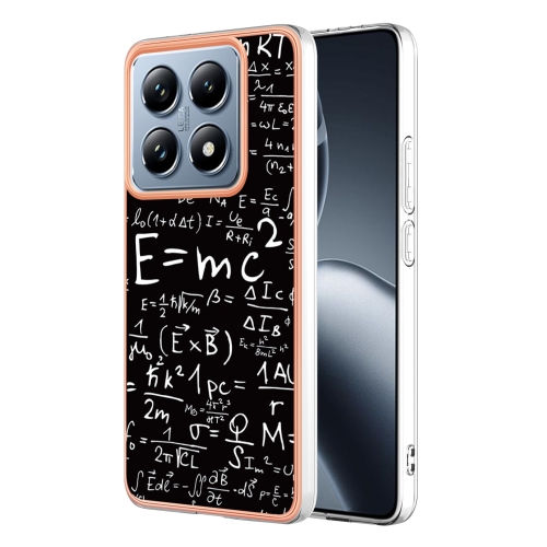 

For Xiaomi 14T Electroplating Marble Dual-side IMD Phone Case(Equation)