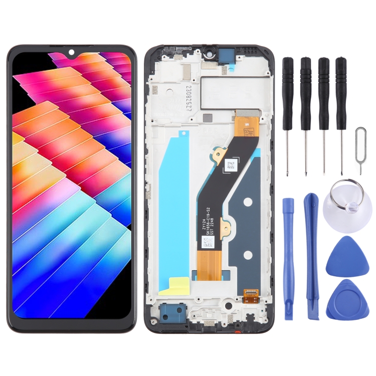 

For Infinix Hot 30i X669 OEM LCD Screen Digitizer Full Assembly With Frame