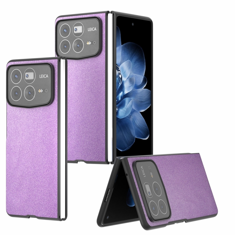 

For Xiaomi Mix Fold 4 Glitter Full Coverage PU + PC Phone Case(Purple)