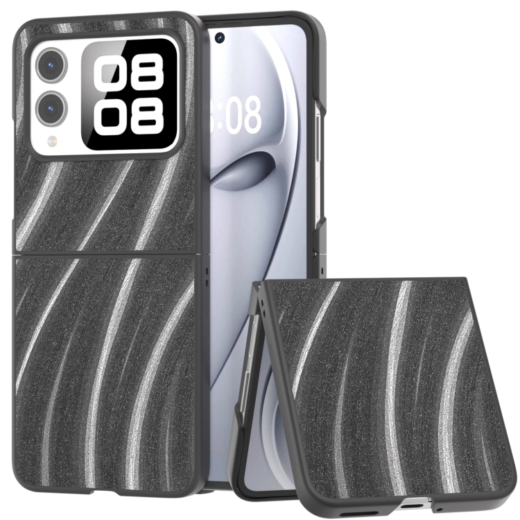 

For Huawei nova Flip Galactic Pattern Protective Phone Case(Grey)