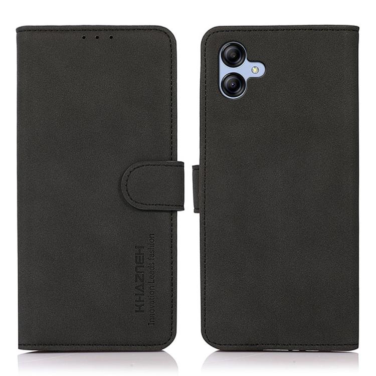 

For Samsung Galaxy A07 5G KHAZNEH Matte Texture Leather Phone Case(Black)