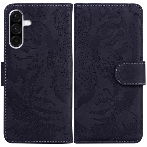 

For Samsung Galaxy A36 5G / A56 5G Tiger Embossing Pattern Flip Leather Phone Case(Black)