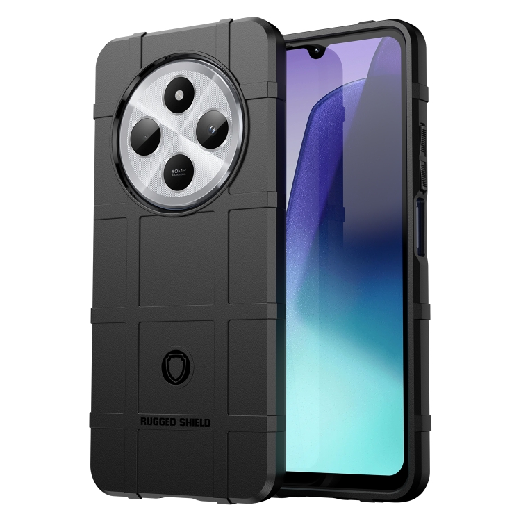 

For Redmi 14C Full Coverage Shockproof TPU Phone Case(Black)