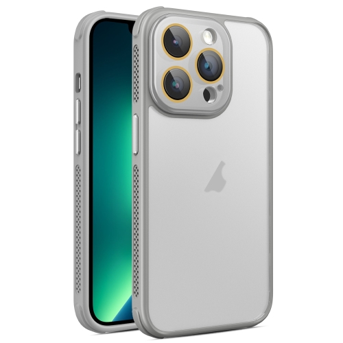 

For iPhone 13 Pro Side Cooling Skin Feel Frosted Phone Case(Grey)