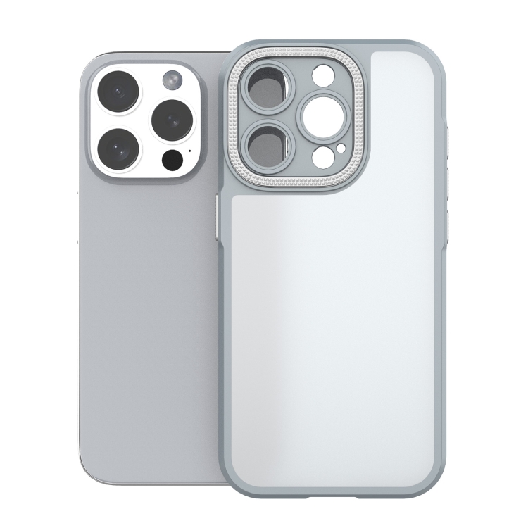 

For iPhone 15 Pro Bodyguard Micro Matte PC Hybrid TPU Phone Case(Grey)