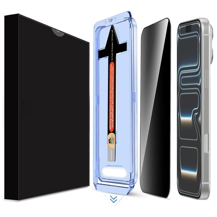 

For iPhone 17 Pro LK Easy Install Privacy Tempered Glass Film(Black)