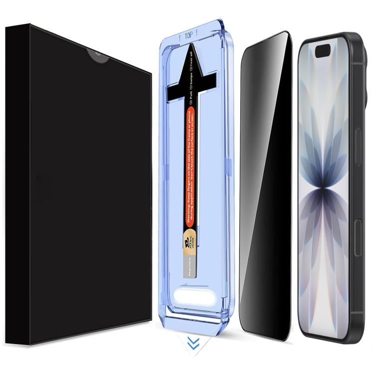 

For iPhone 17 LK Easy Install Privacy Tempered Glass Film(Black)