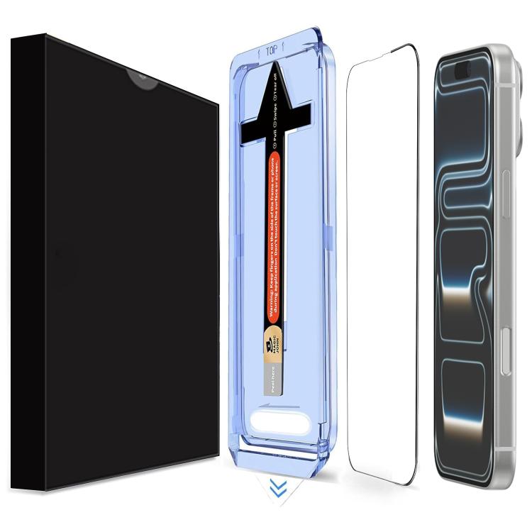 

For iPhone 17 Pro Max LK Easy Install HD Tempered Glass Film(Black)