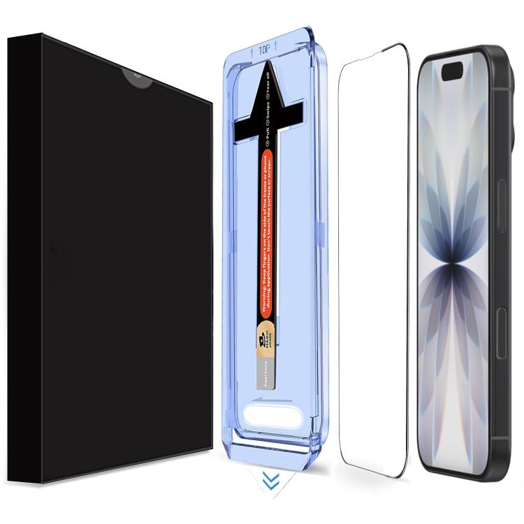 

For iPhone 17 LK Easy Install HD Tempered Glass Film(Black)