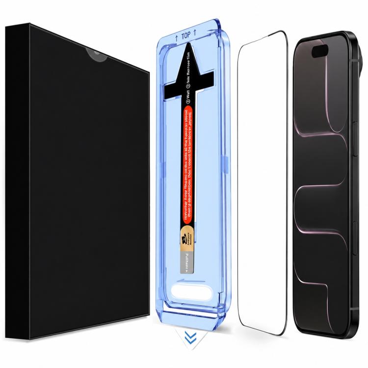 For iPhone 18 Pro LK Easy Install HD Tempered Glass Film(Black)