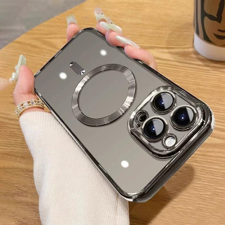 For iPhone 14 Pro Electroplating MagSafe Phone Case(Titanium Grey)