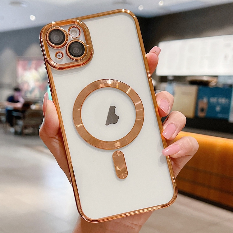 

For iPhone 15 Electroplating MagSafe Phone Case(Gold)