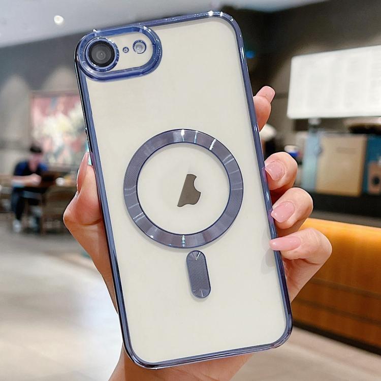 

For iPhone 16e Electroplating MagSafe Phone Case(Sierra Blue)