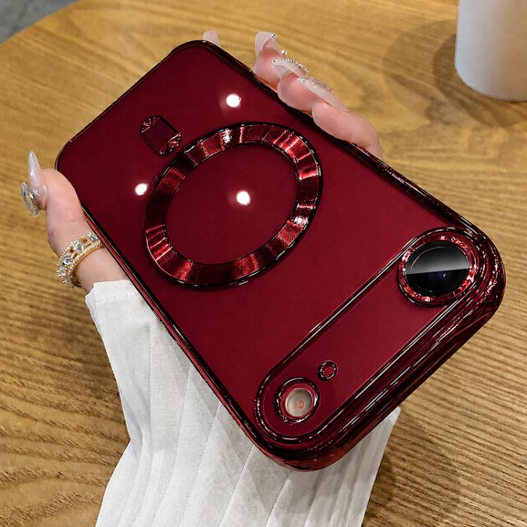 For iPhone Air Electroplating MagSafe Phone Case(Red)