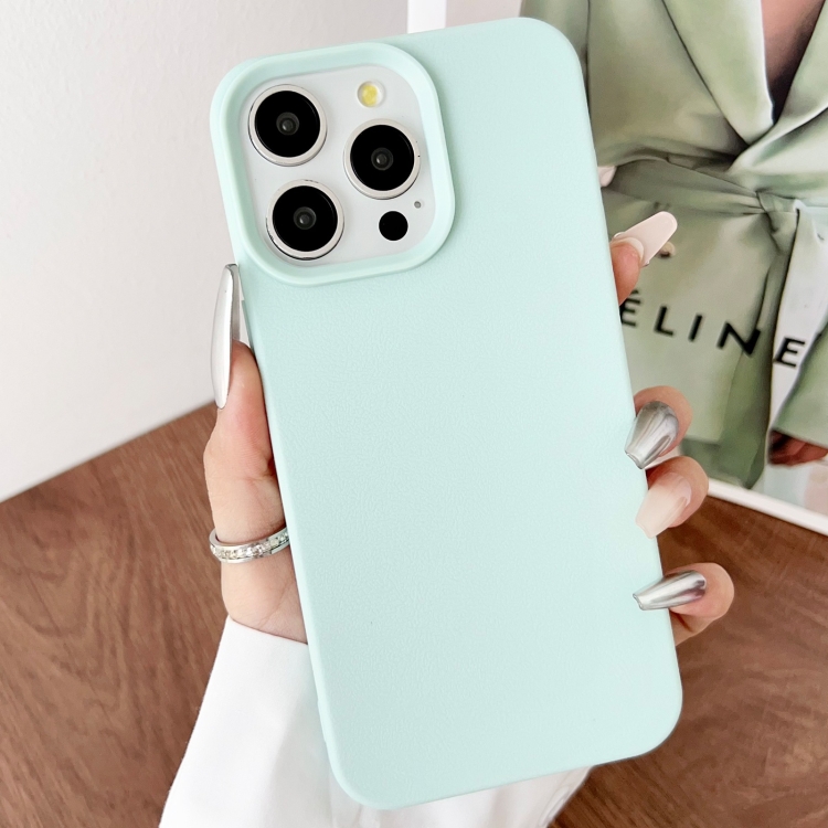 

For iPhone 13 Pro Max Leather Texture TPU Full Coverage Phone Case(Green)