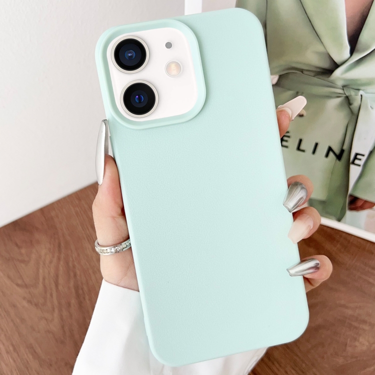 

For iPhone 11 Leather Texture TPU Full Coverage Phone Case(Green)