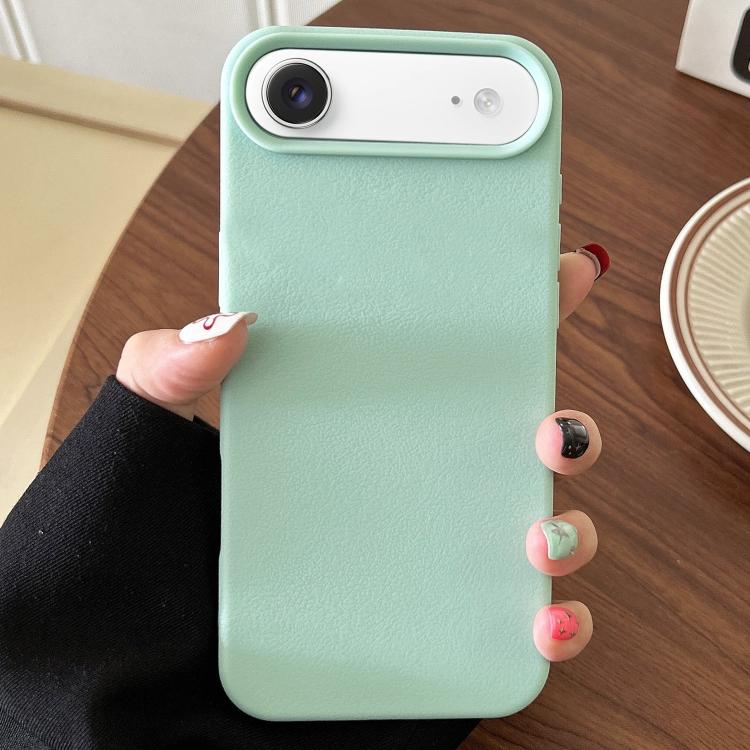 

For iPhone Air Leather Texture TPU Full Coverage Phone Case(Green)