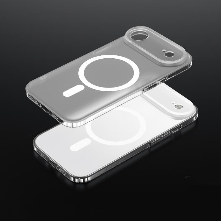 

For iPhone Air SULADA Crystal Sand Series Electroplating Frosted MagSafe Magnetic Phone Case(Transparent)