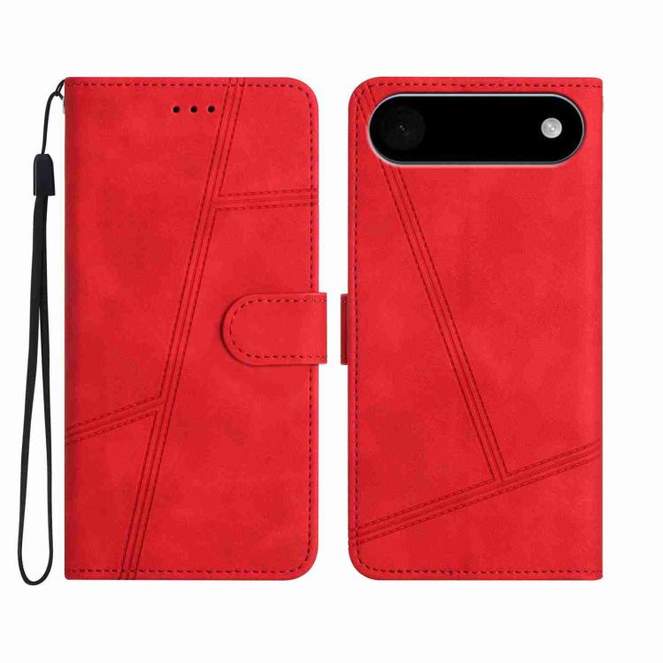 

For iPhone 17 Air Skin-feel Stitching Leather Phone Case(Red)