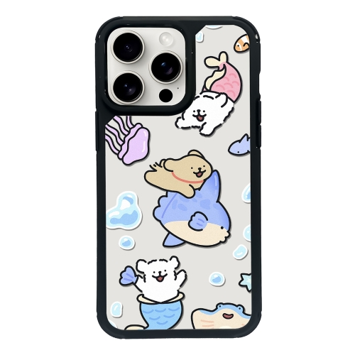 

For iPhone 15 Pro Max Exclusive Design Style PC Full Coverage Pattern Phone Case(Summer Puppy B)
