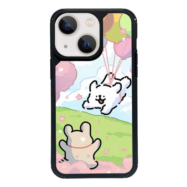 

For iPhone 14 Plus Exclusive Design Style PC Full Coverage Pattern Phone Case(Summer Puppy C)
