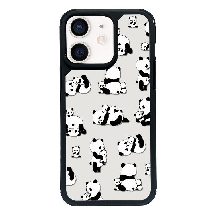 

For iPhone 12 Exclusive Design Style PC Full Coverage Pattern Phone Case(Panda)