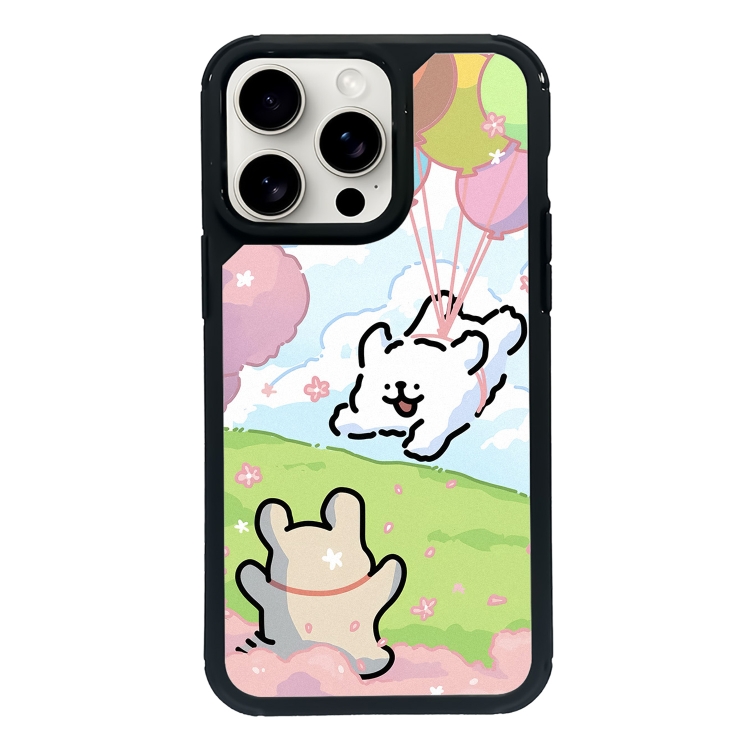 

For iPhone 12 Pro Max Exclusive Design Style PC Full Coverage Pattern Phone Case(Summer Puppy C)