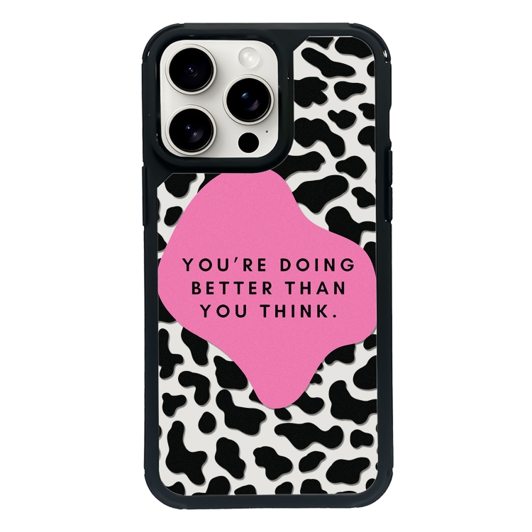 

For iPhone 12 Pro Exclusive Design Style PC Full Coverage Pattern Phone Case(Black Block)