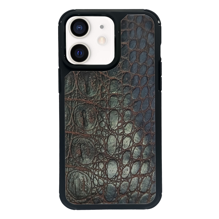 

For iPhone 11 Exclusive Design Style PC Full Coverage Pattern Phone Case(Green Crocodile Texture)