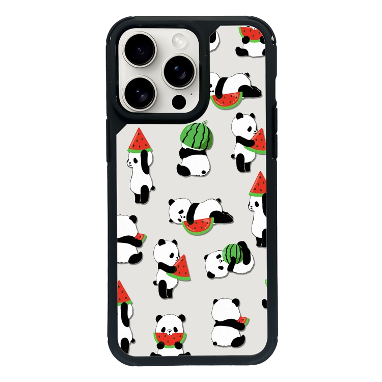 

For iPhone 11 Pro Exclusive Design Style PC Full Coverage Pattern Phone Case(Watermelon Panda)