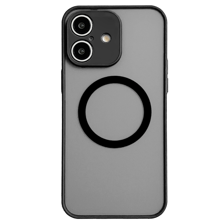

For iPhone 16 Hawkeye Skin Feel MagSafe Phone Case(Black)