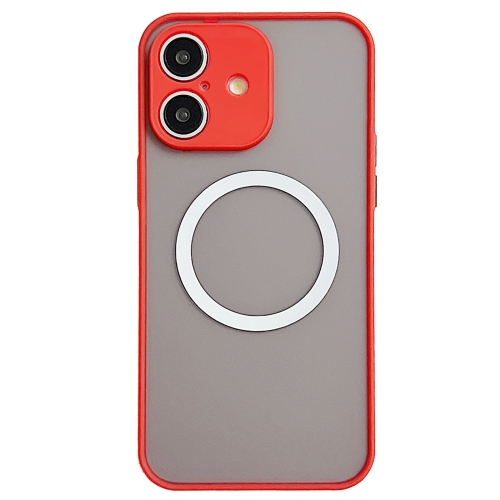 

For iPhone 16 Hawkeye Skin Feel MagSafe Phone Case(Red)