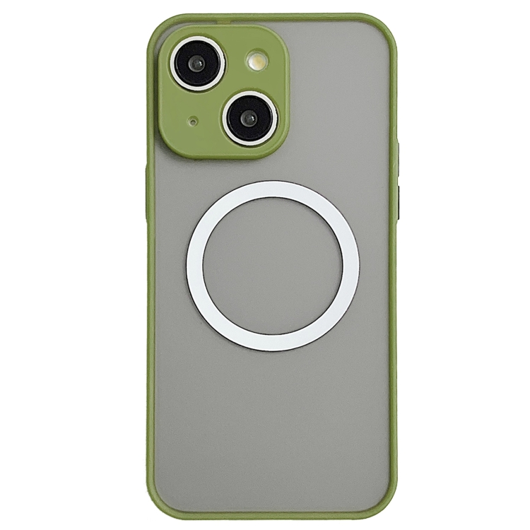 

For iPhone 14 Hawkeye Skin Feel MagSafe Phone Case(Army Green)