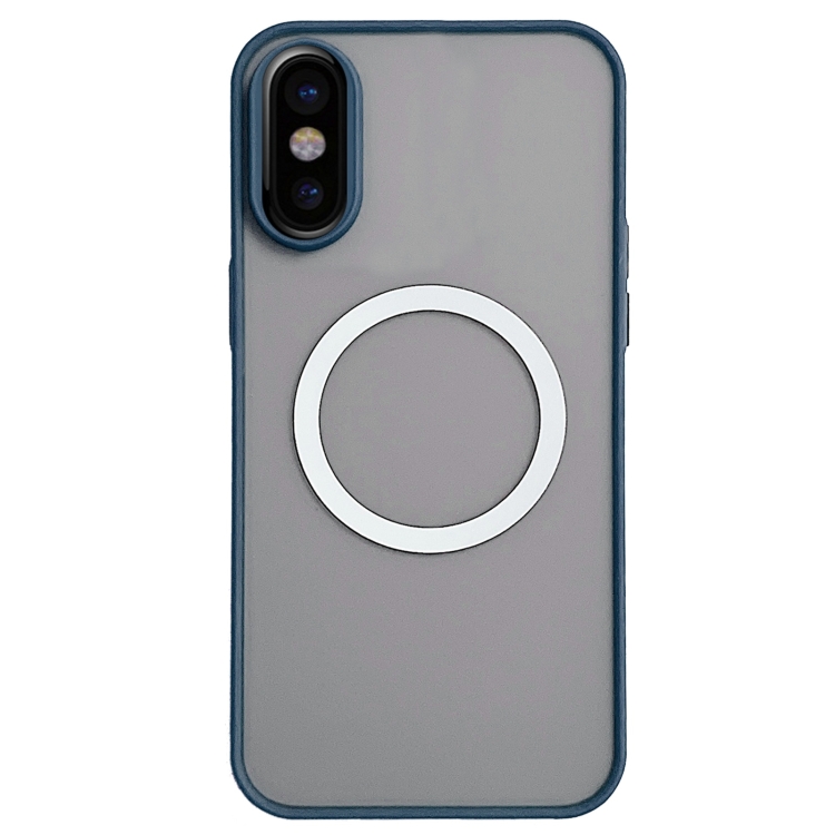 

For iPhone XS / X Hawkeye Skin Feel MagSafe Phone Case(Royal Blue)