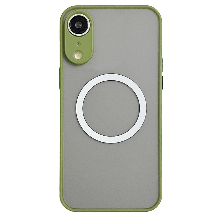 

For iPhone XR Hawkeye Skin Feel MagSafe Phone Case(Army Green)