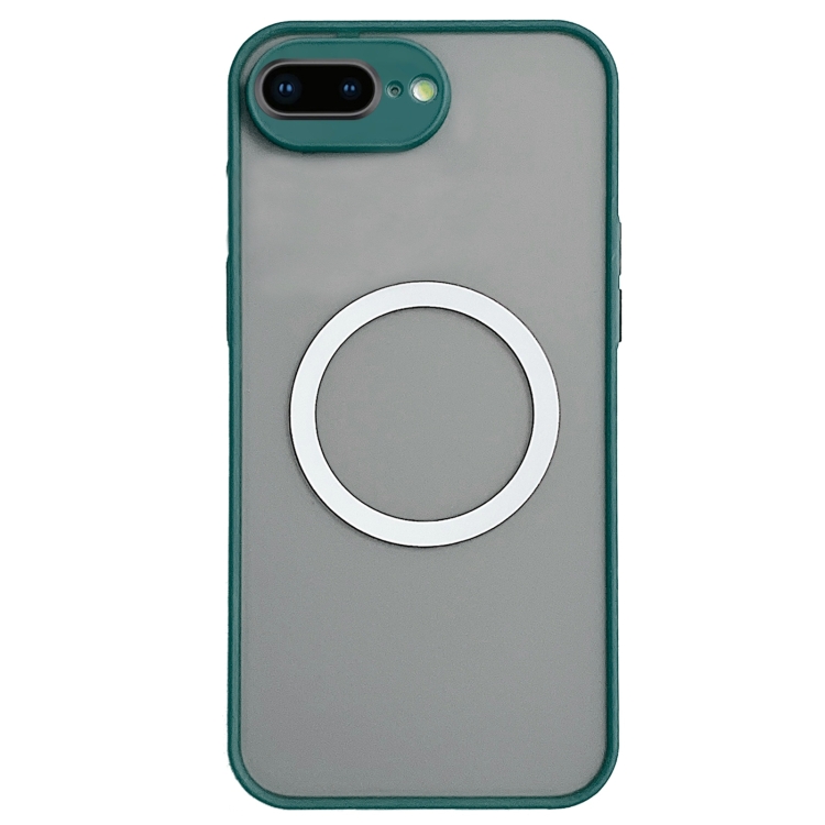 

For iPhone 8 Plus / 7 Plus Hawkeye Skin Feel MagSafe Phone Case(Dark Green)