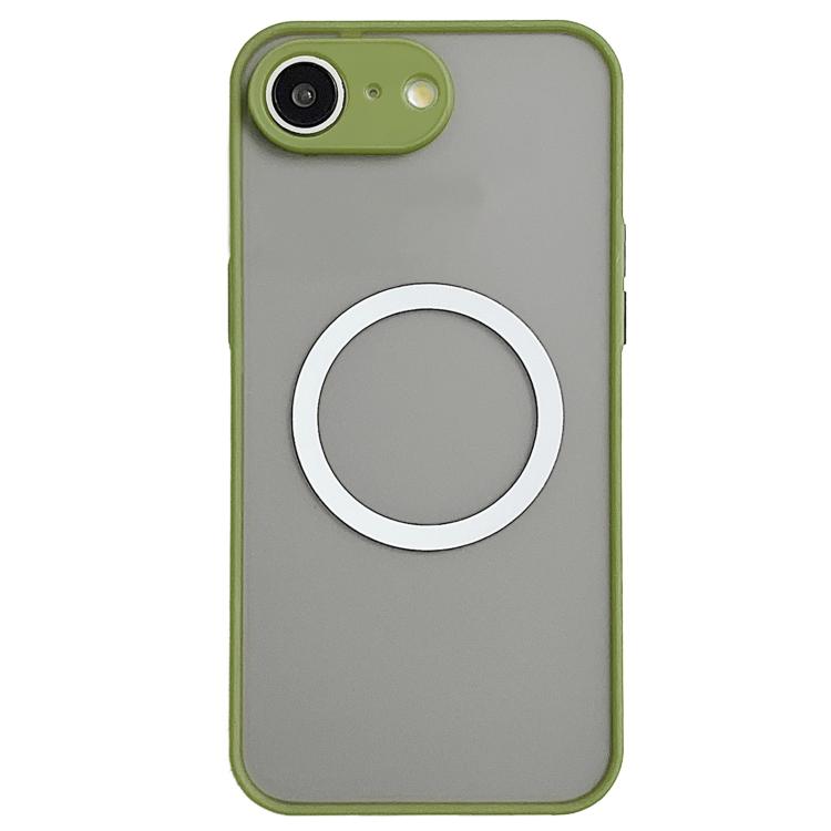 

For iPhone 16e Hawkeye Skin Feel MagSafe Phone Case(Army Green)