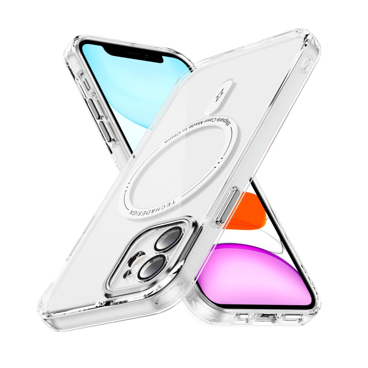 

For iPhone 12 Airbag Magsafe PC Hybrid TPU Phone Case(Transparent)