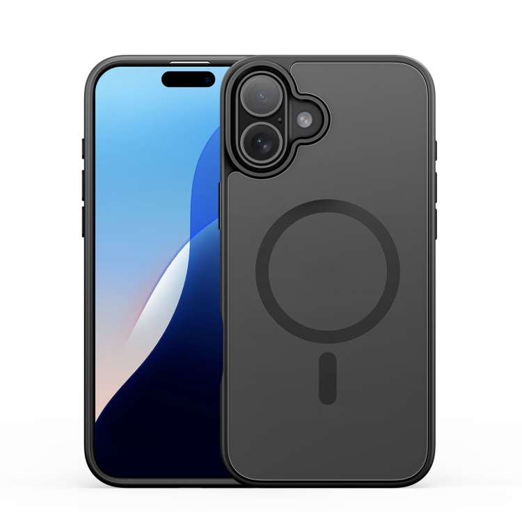 

For iPhone 16 DUX DUCIS Yind Series MagSafe TPU Hybrid PC Phone Case(Black)