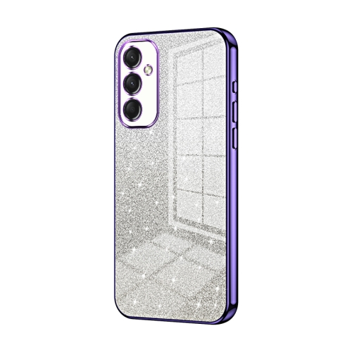 

For Samsung Galaxy A16 5G Gradient Glitter Powder Electroplated Phone Case(Purple)