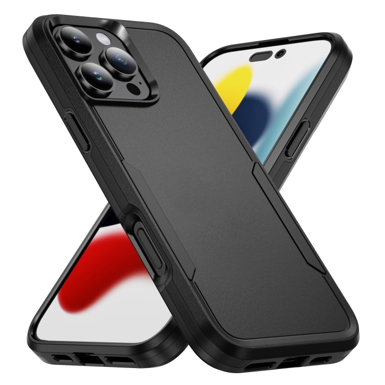 

For iPhone 16 Pro Pioneer Armor Heavy Duty PC + TPU Phone Case(Black)