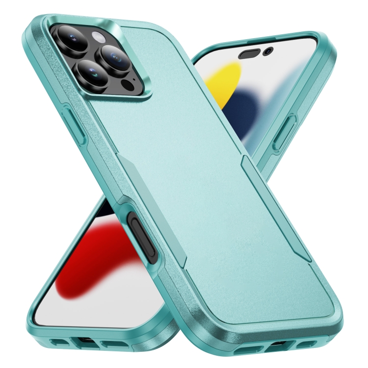 

For iPhone 16 Pro Pioneer Armor Heavy Duty PC + TPU Phone Case(Green)