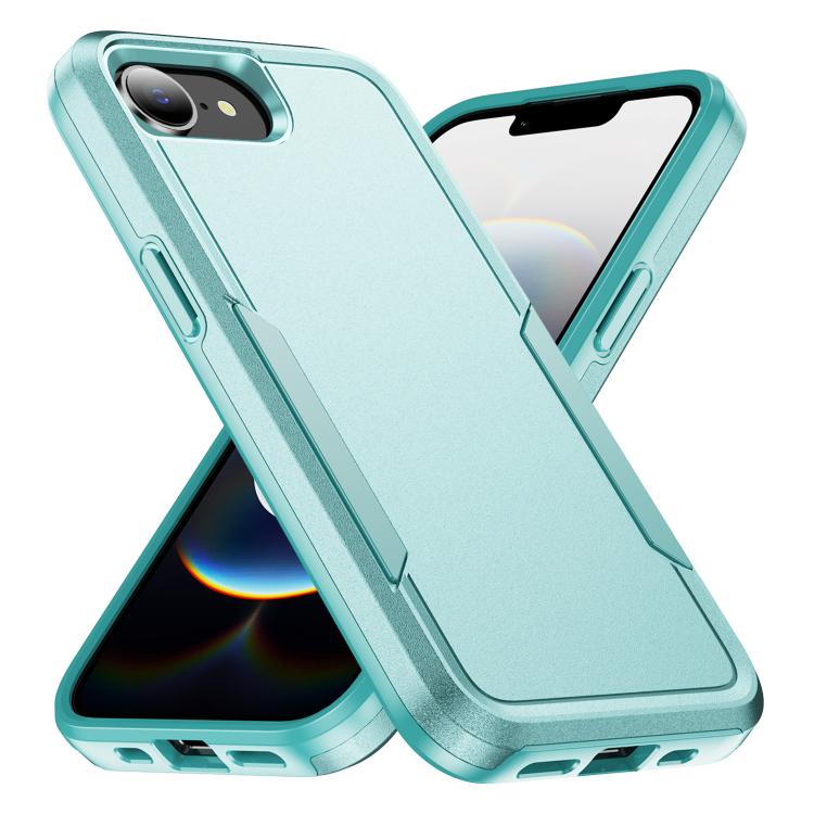 

For iPhone 16e Pioneer Armor Heavy Duty PC + TPU Phone Case(Green)