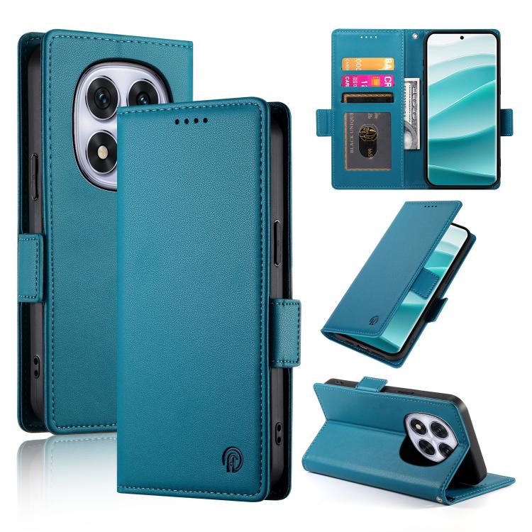 

For Redmi Note 15 4G / 5G 164mm / Poco M8 5G Side Buckle Magnetic Frosted Leather Phone Case(Blue)