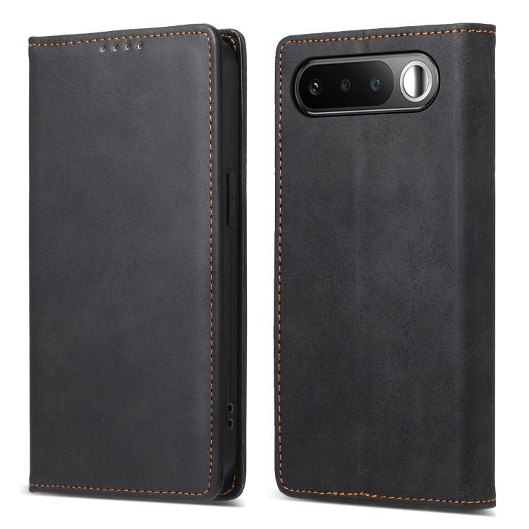 

For Realme 16 5G Business Solid Color Magnetic RFID Leather Phone Case(Black)
