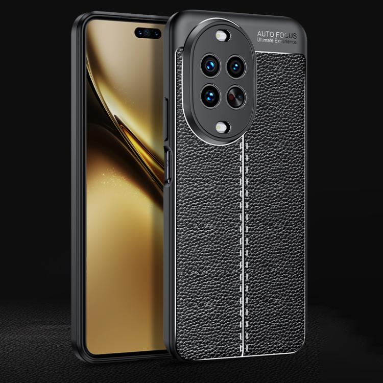 

For Huawei nova 14 Ultra Litchi Texture TPU Shockproof Phone Case(Black)