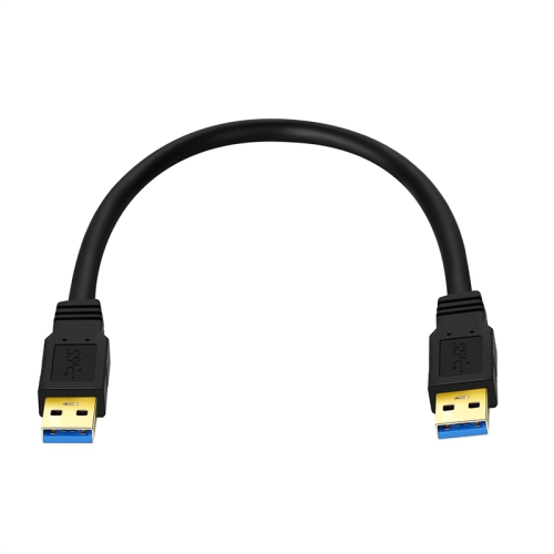 

USB 3.0 Male To USB 3.0 Male Double End USB Cable, Length:0.3m(Black)