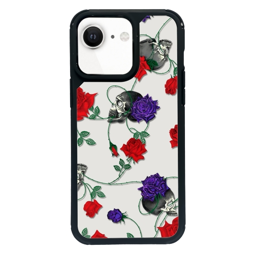 

For iPhone 7 / 8 / SE 2020 2022 Exclusive Design Style PC Full Coverage Pattern Phone Case(Skull Rose)