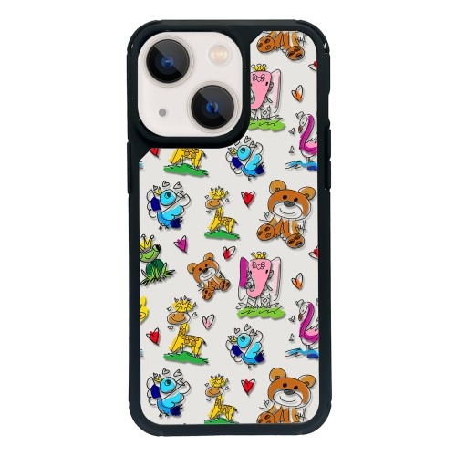 

For iPhone 13 Exclusive Design Style PC Full Coverage Pattern Phone Case(Little Bear)