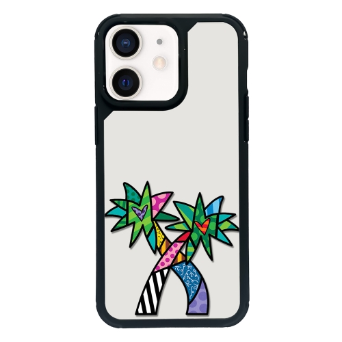 

For iPhone 12 mini Exclusive Design Style PC Full Coverage Pattern Phone Case(Coconut Tree)